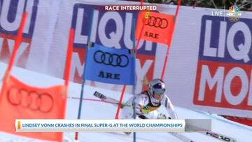 La estrepitosa caída de Lindsey Vonn por la que medita la retirada