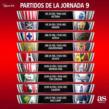Liga MX: Fechas y horarios de la jornada 9, Clausura 2023
