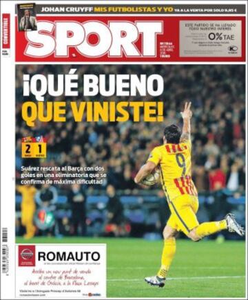 Portadas de la prensa mundial