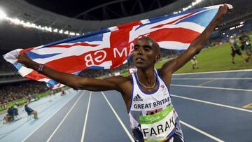 Mo Farah revalida el oro en
10.000 tras la estela de Viren