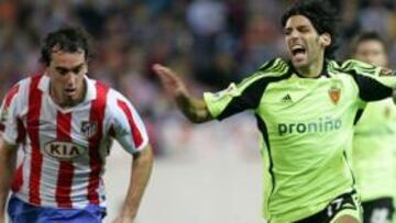 <b>SIN ELLOS. </b>Godín y Perea, que lograron mantener la puerta a cero ante el Zaragoza de Lafita, no estarán en el Bernabéu frente al Real Madrid.