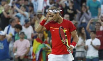 Nadal ha perdido en tres sets la semifinal contra el argentino Del Potro.