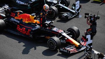 Max Verstappen (Red Bull RB16) gan&oacute; el GP del 70&ordm; Aniversario en Silverstine (F1 2020). 