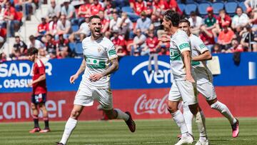 08/04/23 PARTIDO PRIMERA DIVISION
OSASUNA - ELCHE
GOL TETE MORENTE 0-1
ALEGRIA