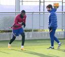 El Barça vuelve a entrenar sin Messi tras el descanso navideño