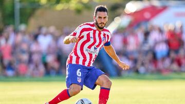 BURGOS, SPAIN - JULY 27: Koke of Atletico de Madrid looks on during the pre-season friendly match between Numancia and Atletico de Madrid at Estadio Burgo de Osma on July 27, 2022 in Soria, Spain. (Photo by Diego Souto/Quality Sport Images/Getty Images)