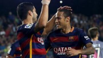 Luis Suárez y Neymar.
