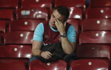 West Ham celebrations after the last game at the Boleyn Ground