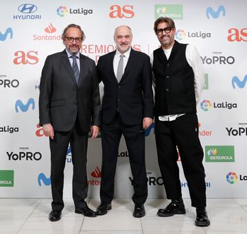 Juan Cantón Director General de Prensa de Prisa Media, Pablo Laso y Vicente Jiménez Director del Diario AS.






