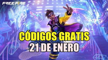 Free Fire códigos gratis 21 de enero