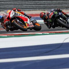 Quartararo disfrutó peleando de nuevo con Márquez