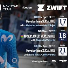 El Movistar se apunta a Zwift