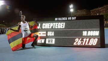 Joshua Cheptegei destrona a Bekele en Valencia