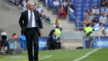 Javier Aguirre, esta temporada en la banda de Cornellà-El Prat como técnico del Espanyol.