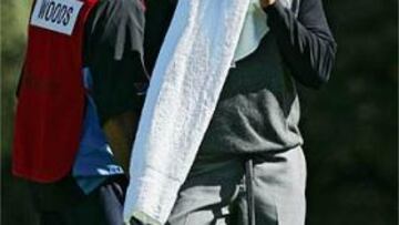 <B>LEJOS DEL LÍDER.</B> En el momento de su retirada, Tiger estaba a once golpes del líder.