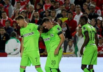 Bernal adelantó a los verdes; Gómez empató para el equipo cardenal.