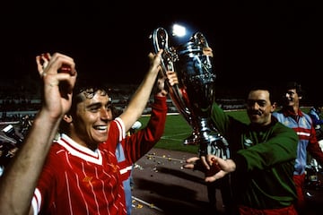 With the European cup in 1984 after Liverpool beat Roma in the final on penalties.