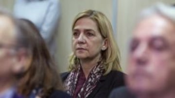 La infanta Cristina, durante el juicio del Caso Noos.