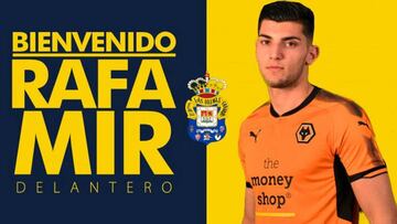 Rafa Mir llega cedido a Las Palmas por el Wolverhampton