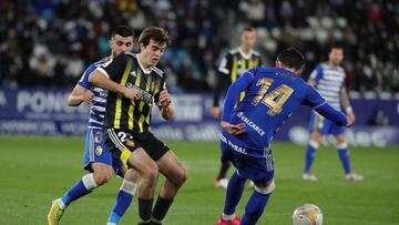 Francho, durante el ¨²ltimo partido del Zaragoza en El Toral¨ªn.
