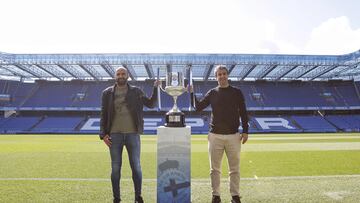 04/03/22 DEPORTIVO DE LA CORUÑA ENTREVISTA 
Fran y Manuel Pablo con la Copa Del Rey Centenariazo aniversario  