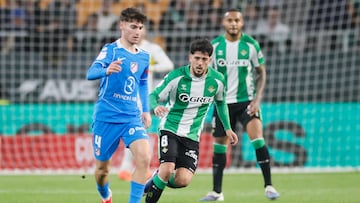 Mendoza, en el partido ante el Betis.