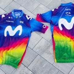 El Movistar lucirá en la Strade Bianche su maillot solidario