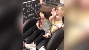 Momentazo de los hijos de Ramos en la peluquería: "Yo soy Sergio; no, tú eres Marco"