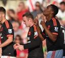 Martial exhibe pegada y De Gea salva al United en Southampton