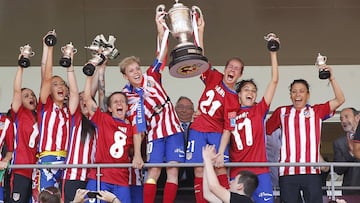 El Atlético de Madrid, vigente campeón de la Copa de la Reina.