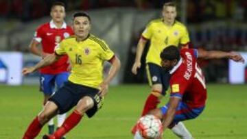 El volante tuvo un gran partido en su debut como jugador de la Selecci&oacute;n Colombia.