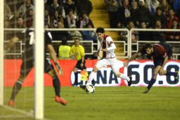 1-0. Penalti de Damiá a José Carlos por agarrón. Larrivey anota el primer gol.