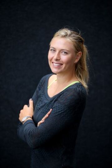 BRISBANE, AUSTRALIA - ENERO 03: Maria Sharapova posa para las cámaras en el Queensland Tennis Centre, en el marco del Brisbane International 2015.