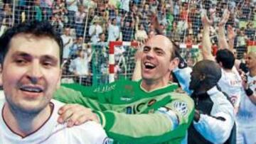 <b>ESFUERZO. </b>El Ciudad Real celebró el título de Liga la semana pasada y aún puede reinar en Europa.