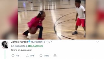 James Harden alucina con el talento de esta niña: "Es una asesina"