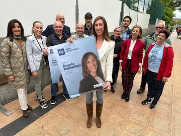 Ángela Pumariega, en campaña.