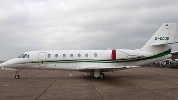 Un Cessna Citation 680, el avión de Neymar