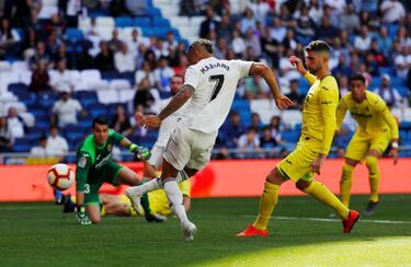 Real Madrid beat Villarreal in front of sparse Bernabeu crowd