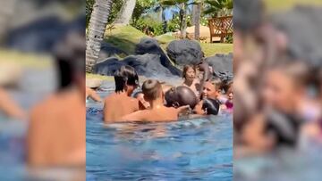 In a hilarious TikTok video that went viral, NBA legend Shaquille O’Neal had to be saved from “drowning” in a pool by a group of little kids.