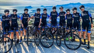 Ciclistas del equipo femenino Casa Dorada.