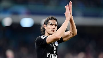 Cavani en el PSG. 