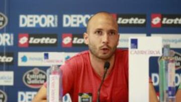 Laure, en rueda de prensa.