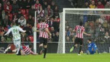 Imagen del gol de Ghilas en San Mamés.