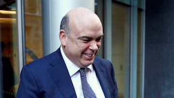 FILE PHOTO: British entrepreneur Mike Lynch leaves the High Court in London, Britain March 25, 2019. REUTERS/Henry Nicholls/File Photo