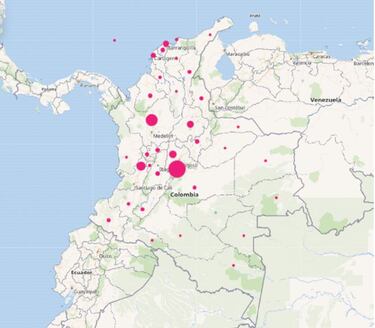 Mapa de casos y muertes por coronavirus por departamentos en Colombia: hoy, 27 de agosto