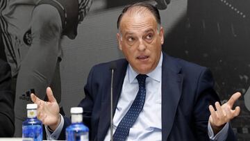 Tebas: "Si el fútbol les parece caro a los operadores, que no lo compren, sacaremos más"