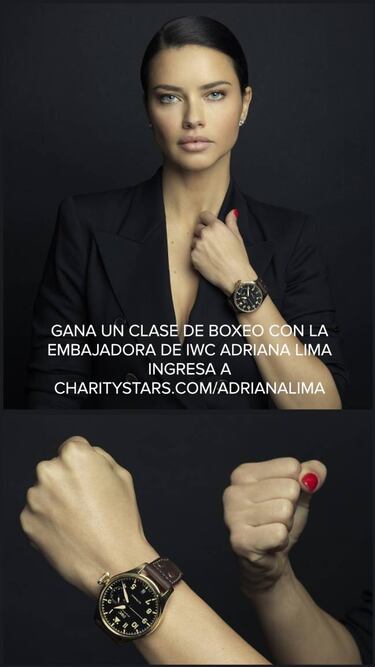 Adriana Lima sortea una clase de boxeo para una buena causa