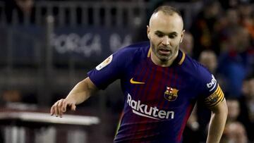 Iniesta con el Barcelona. 