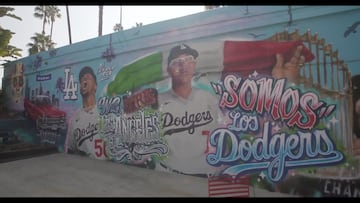 El increíble mural en LA dedicado a Los Dodgers y Julio Urías