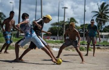 Fútbol en las calles de Olinda